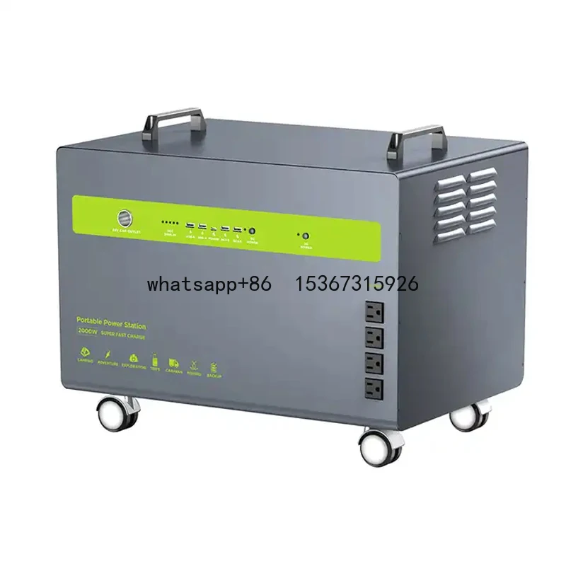 New Energy Generator 2kw 3kw 3600w Portable LifePO4 Battery Solar Power Station For Home Appliance With Quick Charge