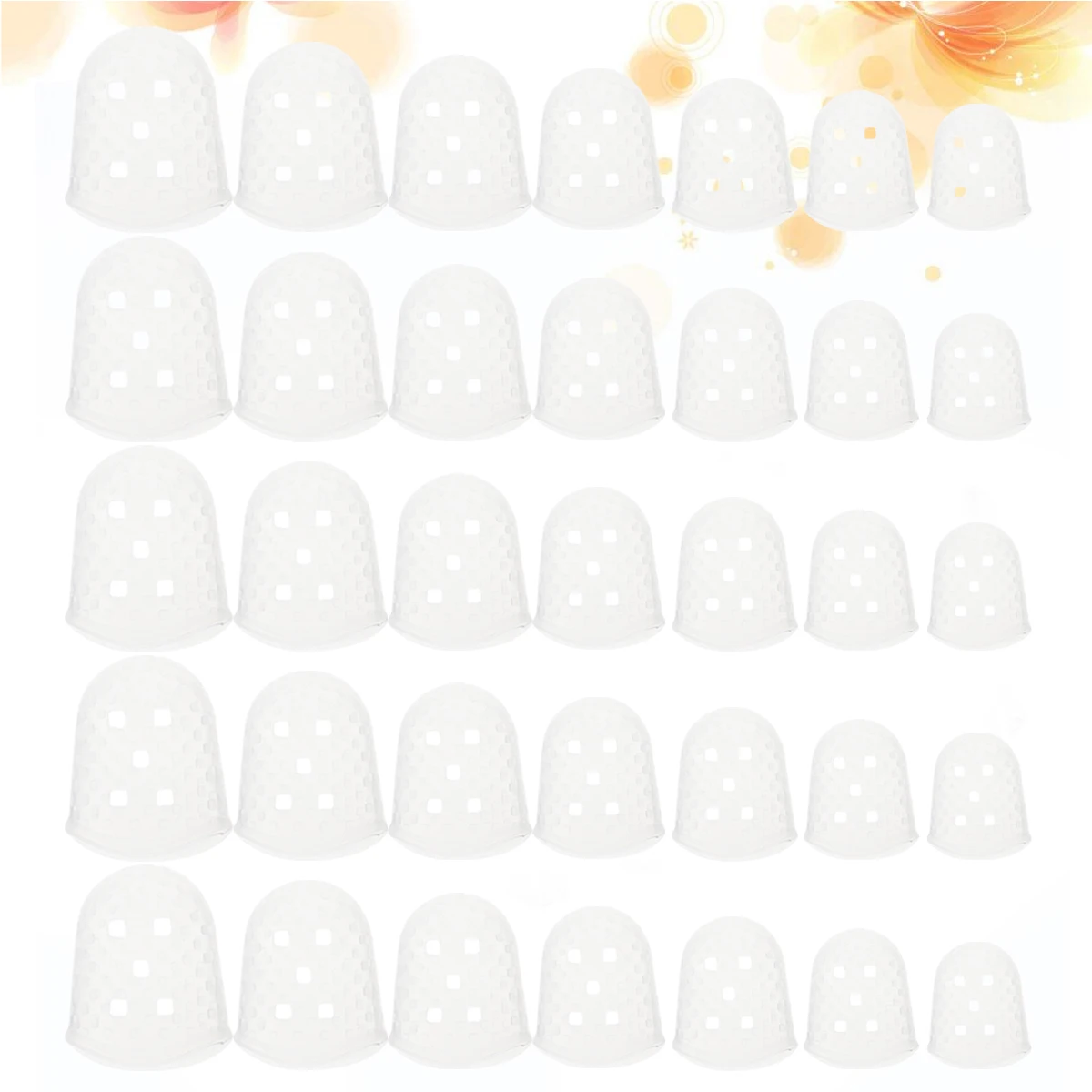 

35 Pcs Guitar Fingertip Protectors Silicone Guards Anti scald Practice Ukulele Finger Durability Comfort Breathable