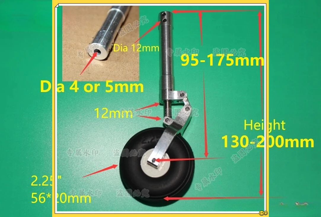 

Аксессуары для самолетов с дистанционным управлением, 95 105–185 мм, демпфирование на коленях с одним колесом, амортизирующее шасси