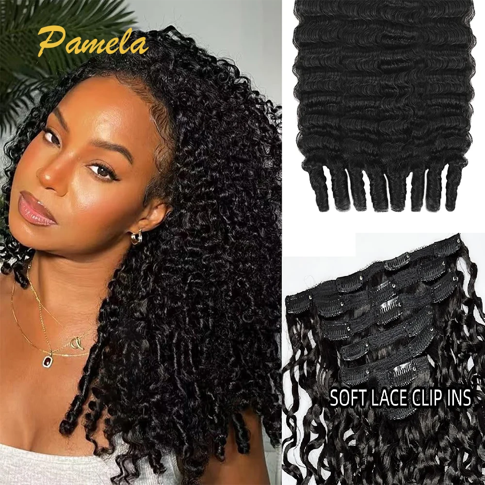 

Бирманские вьющиеся заколки для наращивания волос, человеческие волосы 3C4A, кружевные заколки, 7 шт./компл., 120 г, спирально вьющиеся классические заколки, настоящие человеческие волосы