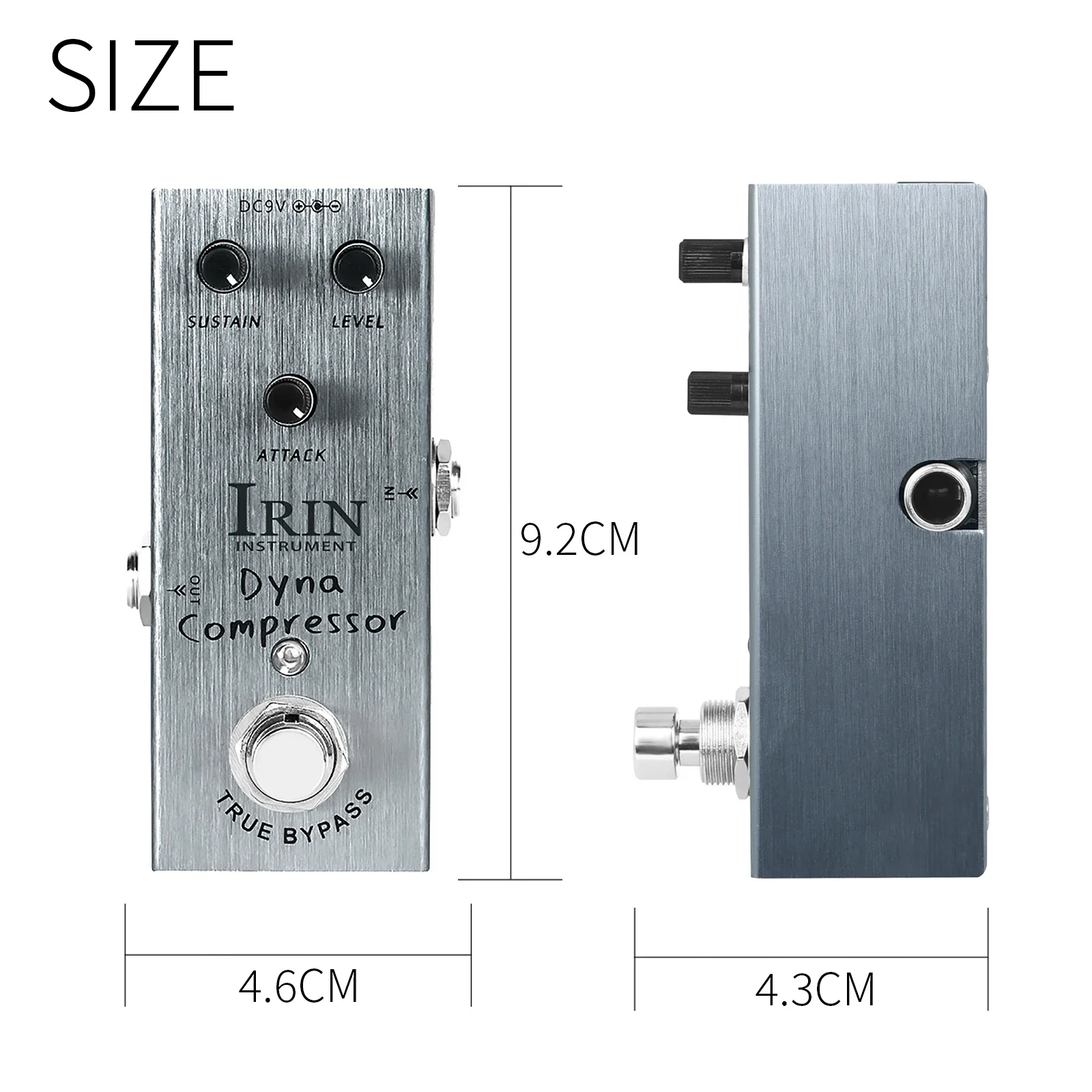 IRIN AN-06 Electric Guitar Effect Pedal Dyna Compressor Pedal True Bypass Sustain Level Attack Effect Guitar  Accessories&Parts