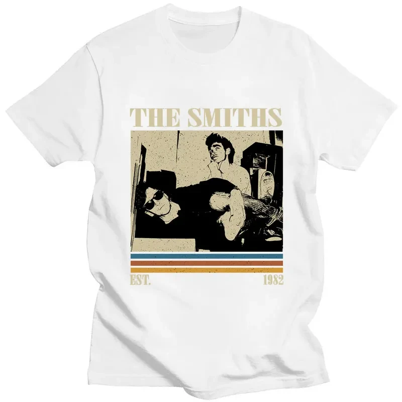 Vintage Style Band The Smiths T Shirt Meat Is Murder Punk Hip Hop T-shirts Men Women Cotton Oversized Summer Streetwear Gifts