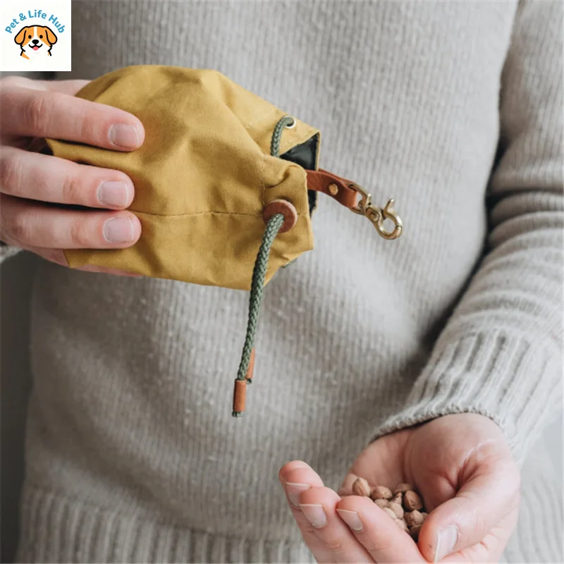 

Сумка для хранения корма для собак-Водонепроницаемая толстая холщовая сумка для кормления-Уличная сумка для тренировок домашних животных сумка для закусок сумка для собак товары для домашних животных