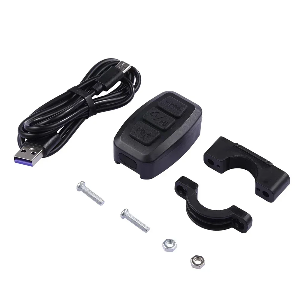 5V Black Wireless-compatible Remote Motorcycle Bike Handlebar Media Controller  ABS Practical Accessories For Vehicles