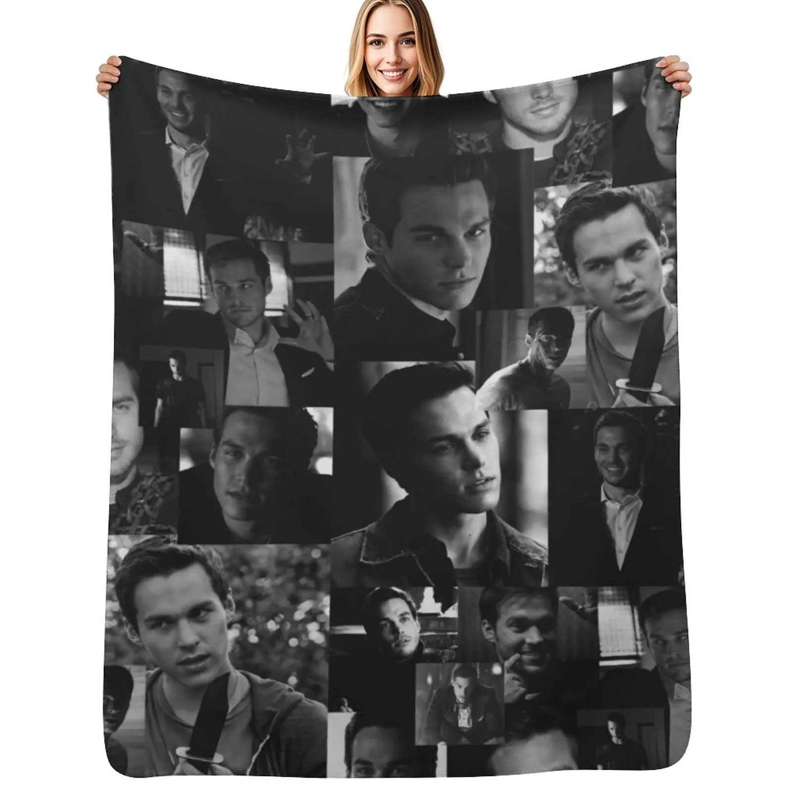 

Chris Wood collage Throw Blanket Warm Napping Blanket for Office Couch Bed