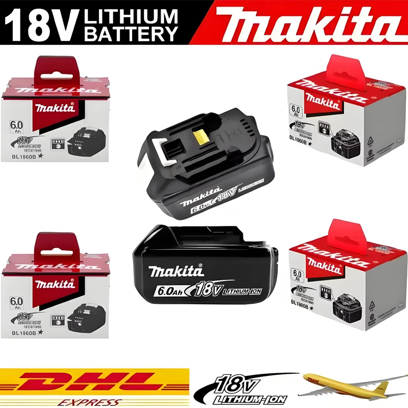 

18 В BL1830 BL1850 BL1850B BL1830B BL1840 BL1840B Электроинструменты Оригинальная аккумуляторная батарея Makita 6,0 Ач/5,0 Ач 18 В для Makita