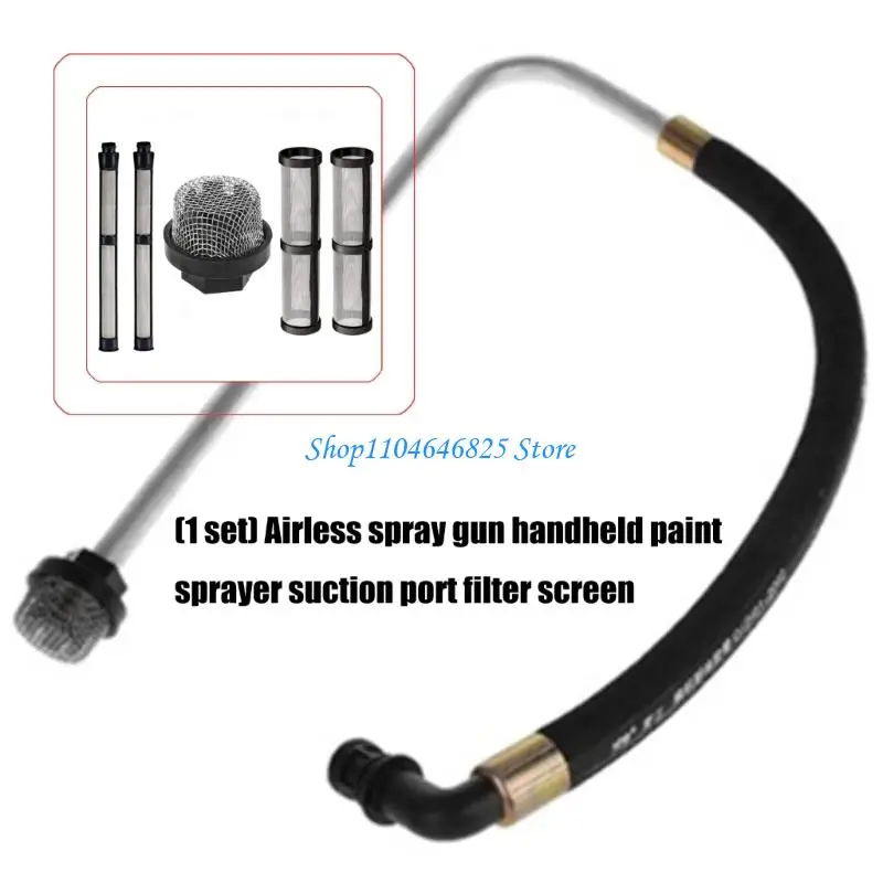 Pulverizador pintura, filtro entrada succión, reemplazo colador, flujos altos, pantalla malla plástico vida