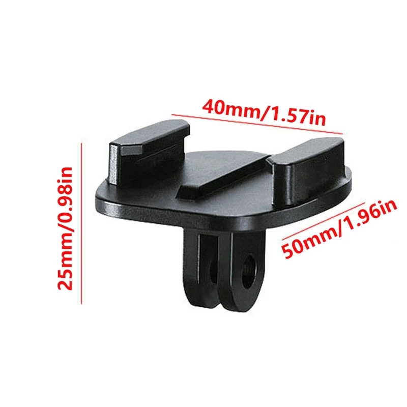 Quick Release Mount Buckle Base Aluminum Metal Tripod Mount Adapter Stand Black N2UB