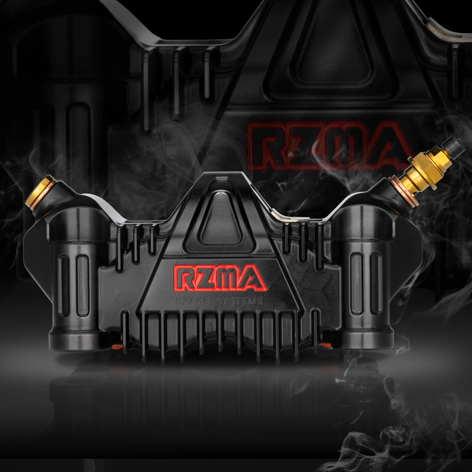 RZMA M305 Radial Motorcycle Brake Caliper 100mm with Titanium Piston - High Performance Upgrade