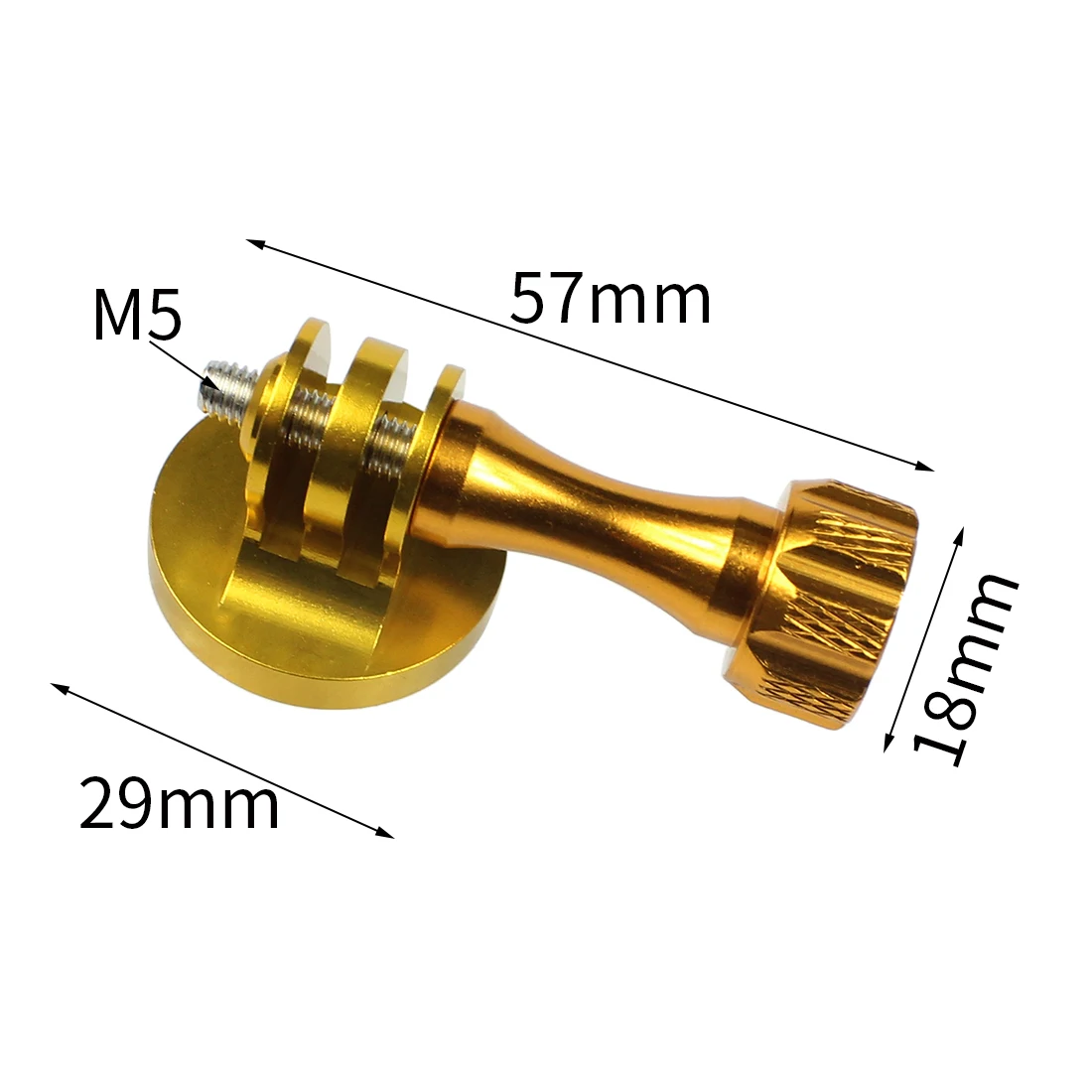 CNC Aluminium Kleiner Stativadapter mit Gewindeschraube für GoPro HD Hero 13 8 7 6 5 4 Session 2 3 SJcam Yi EKEN Action-Kameras – Detail 33