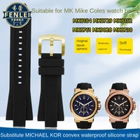 Correa de silicona para reloj Michael Kors, pulsera de goma impermeable para buceo, 29mm x 13mm, MK9019, MK8295, MK8492, MK9020