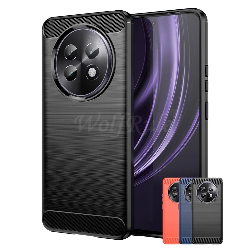 For Realme 13 Plus Case Cover OPPO Realme 13 Plus Capas Carbon Fiber Armor Back Shockproof TPU Silicone Fundas Realme 13 Plus 5G