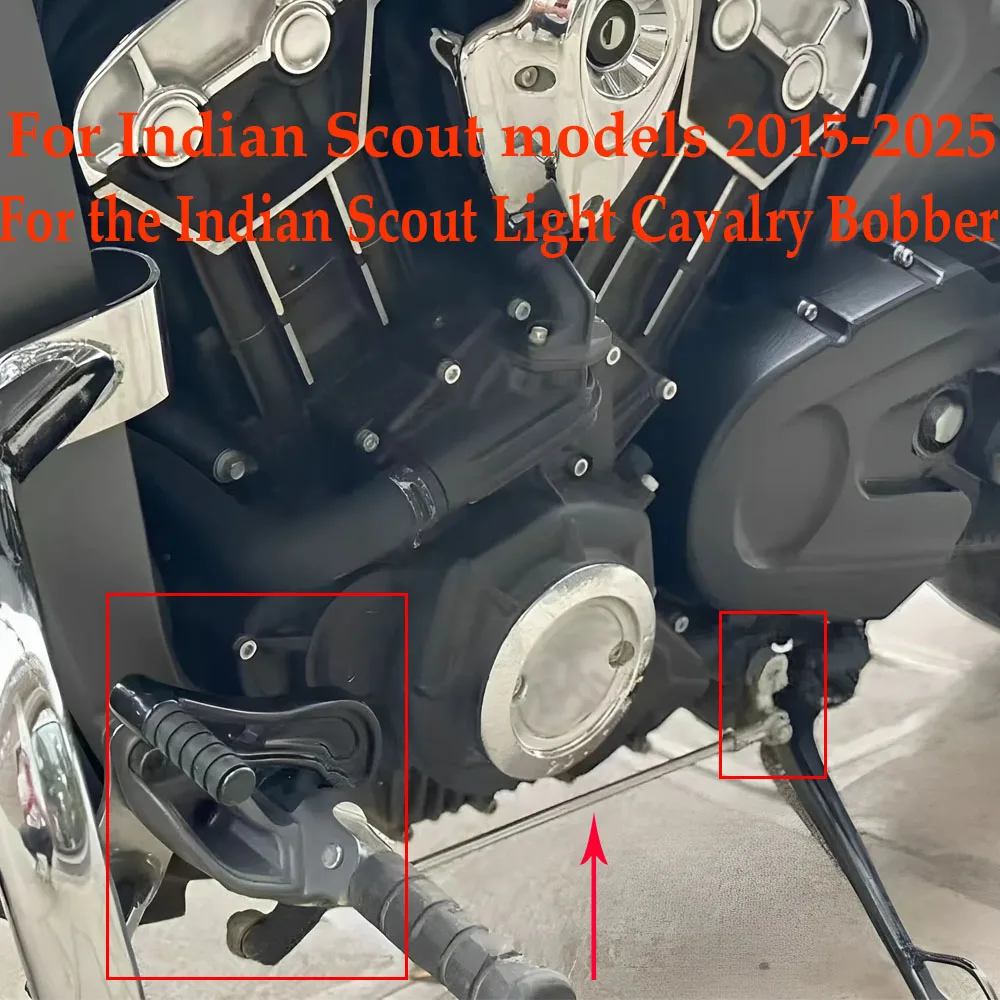 

It is suitable for the Indian Scout Light Cavalry Bobber 14 and later to step on the front and back gear lever + linkage lever +