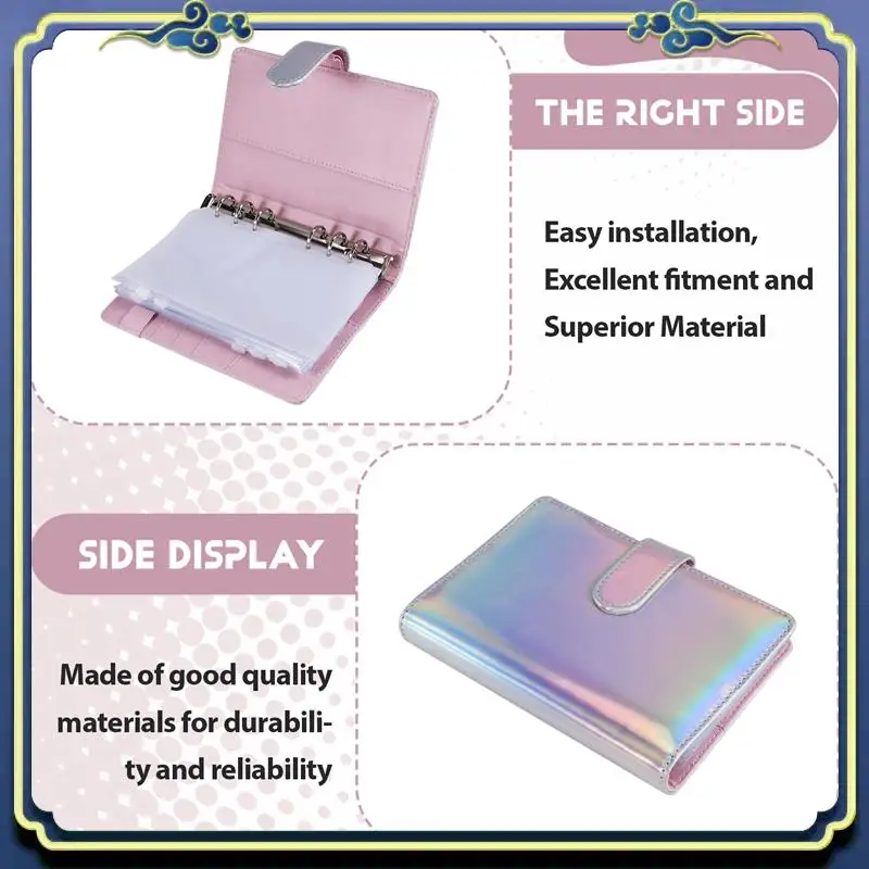 A86P-Budget Binder Set - Budget Binder With Cash Envelopes, Cash Organizer Money Saving Binder Cash Envelopes For Budgeting