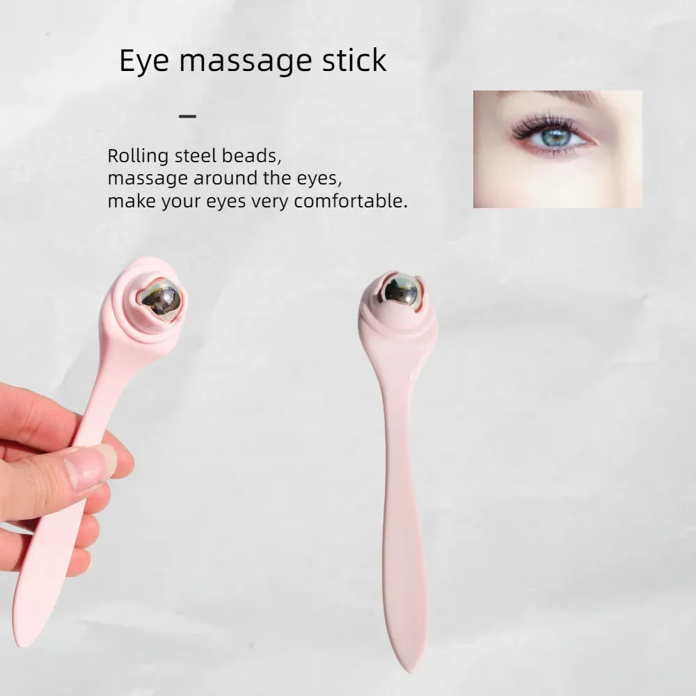 Face Eye Massage Stick Eye Cream Steel Ball Roller Massage Anti Wrinkle Dark Circle Facial Lifting Spatula Beauty Skin Care Tool