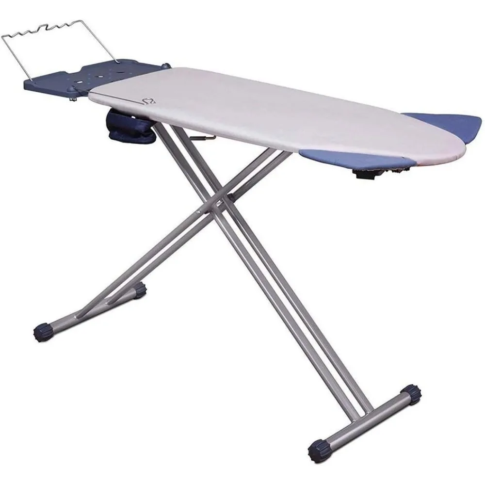 Mabel Home Ironing Board: Wide Surface, 8 Functions, Adjustable Height, Retractable Shoulder Wings, 100% Cotton Cover