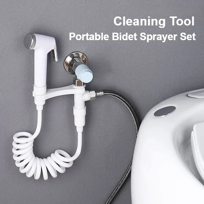 

Ручной унитаз-биде, выдвижной пружинный шланг, адаптер из АБС-пластика, портативный набор распылителей для биде, бесплатный монтажный кронштейн, инструмент для очистки переключателя