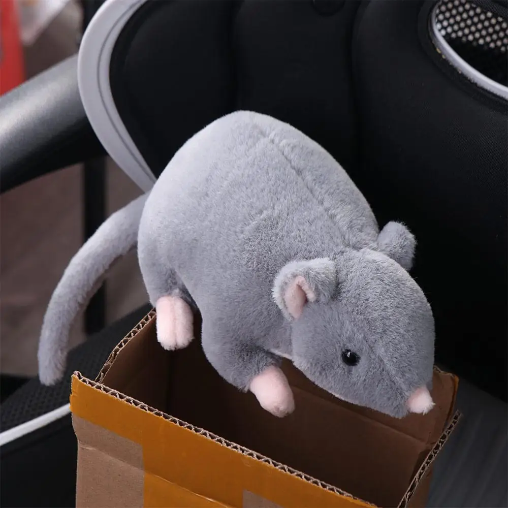 Oreiller en peluche en forme de souris en peluche, jouet de sommeil, décoration d'animaux, coussin en peluche souris, beurre en peluche rat, 32 cm, 50cm