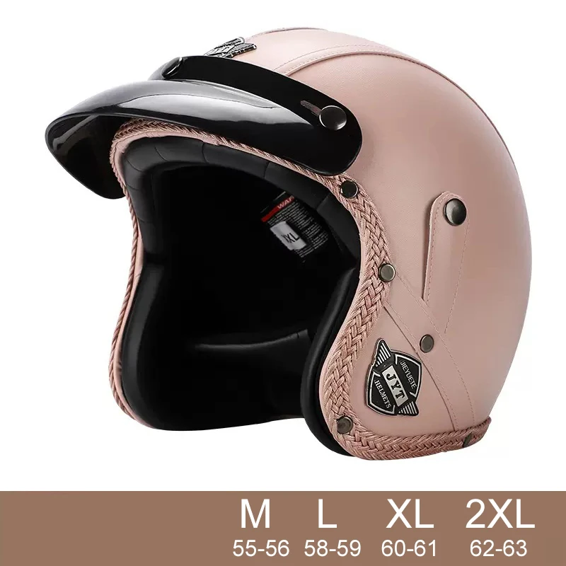 Helmet Motorcycle Open Face Retro helmet ECE DOT Certification Capacete De Moto Helmet ABS Material Men Women