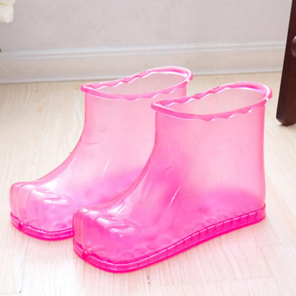

2PCS Bath Soaker Boots Hot Water Non Deform Massage Tool Household Foot Soaking Shoes Warm Therapy for Parents