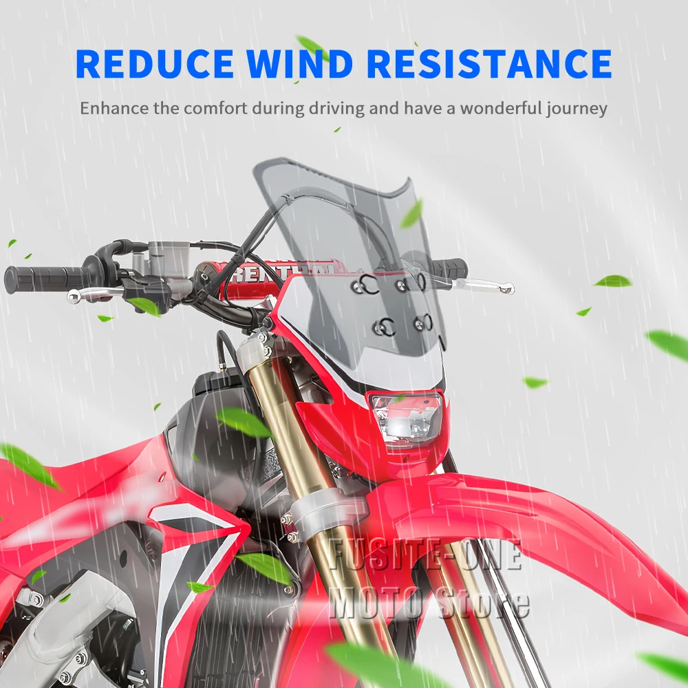 

Для Honda CRF450X CRF250X CRF 450X 250X мотоцикл приключенческий стиль расширения лобового стекла ветровое стекло дефлектор экрана