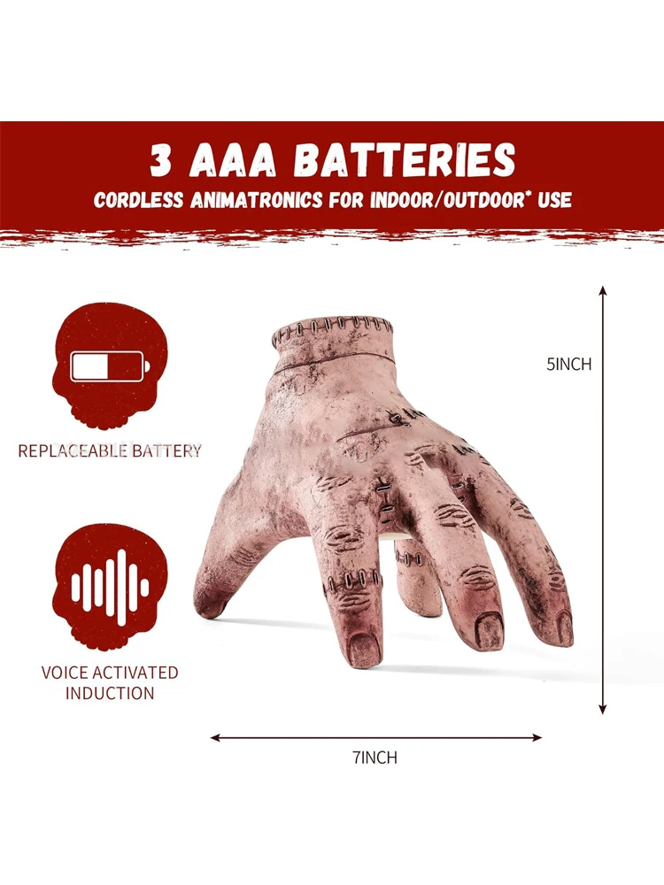 أزياء حفلات الهالوين الأربعاء الدعائم شبح الأيدي بتلرز الأيدي المكسورة المزح المرعبة اللعب مكاتب مكتب زينة الهدايا
