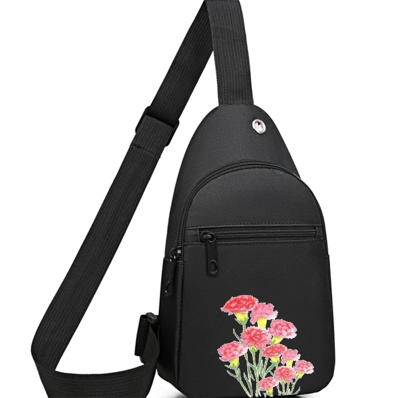 Borsa quadrata neutra, borsa da petto funzionale per uomo e donna, adatta per viaggi d'affari, fotografia, borsa a tracolla universale.