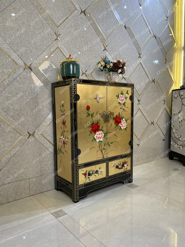 Living Room Partition Decorative Storage Entrance Cabinet Painted Storage Sideboard Cabinet