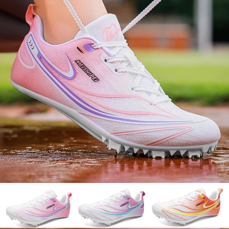 

Men's Women's Spikes Athletics professional Athletic shoe Spikes Tracking Shoes Athletics Sneaker Match Training High Quality
