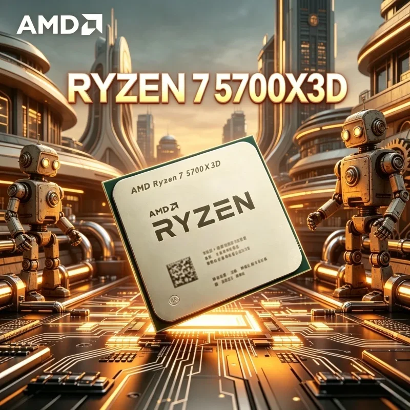 

AMD Bulk CPU Ryzen 7 5700X3D 8-Cores 16-Threads 3GHz Up to 4.1GHz 105W Ryzen 5000 Series AM4 DDR4 For X570 B550