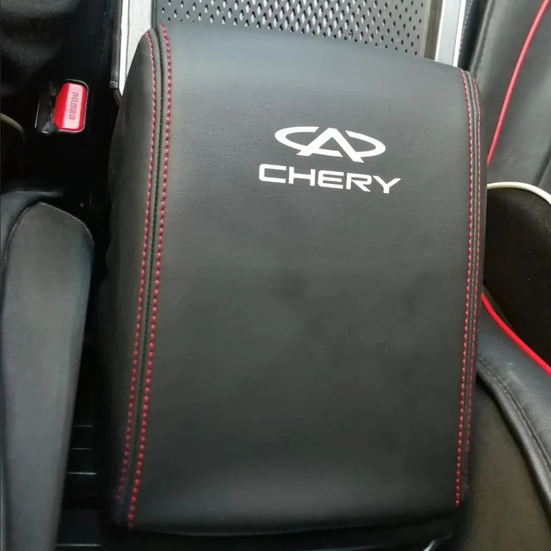 For Chery Tiggo 7 Pro 2023 2022 2021 2020 Car Center Control Armrest Box Microfiber Leather Trim Cover Max Accessories