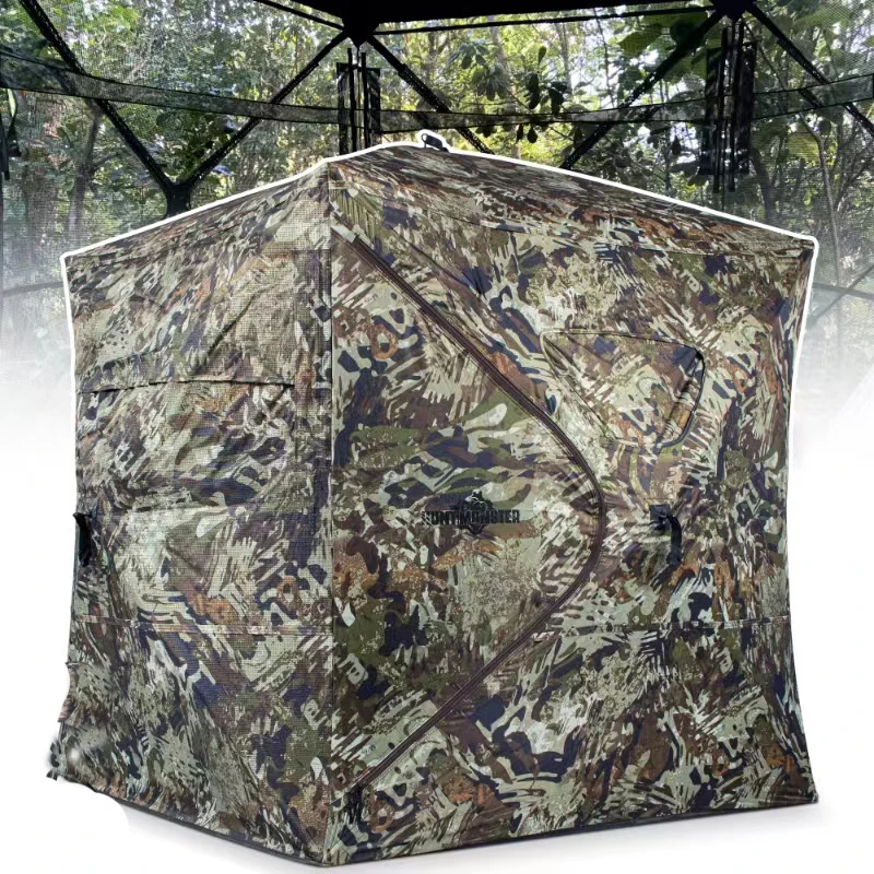 

Hunting Camouflage Tent Portable Light Weight 270 Degree Unobstructed Viewing Angle Tourist Equipment 2-3Persons Outdoor Camping