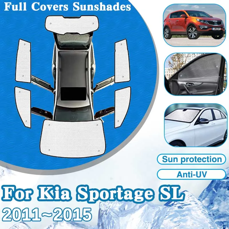 

Accessories For Kia Sportage SL 2011~2016 2015 Car Window Visor Windshield Anti-UV Sun Protection Sunshades Parasol Auto Sticker