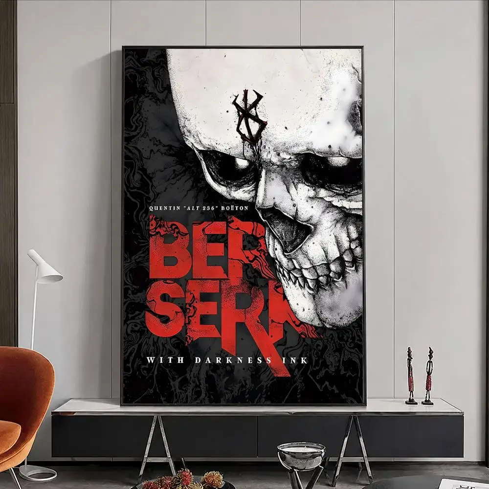 Anime Berserk Poster, Poster, Wandaufkleber, wasserfest, selbstklebend, HD-Kunst, Schlafzimmer, Bar, Dekoration – Detail 21