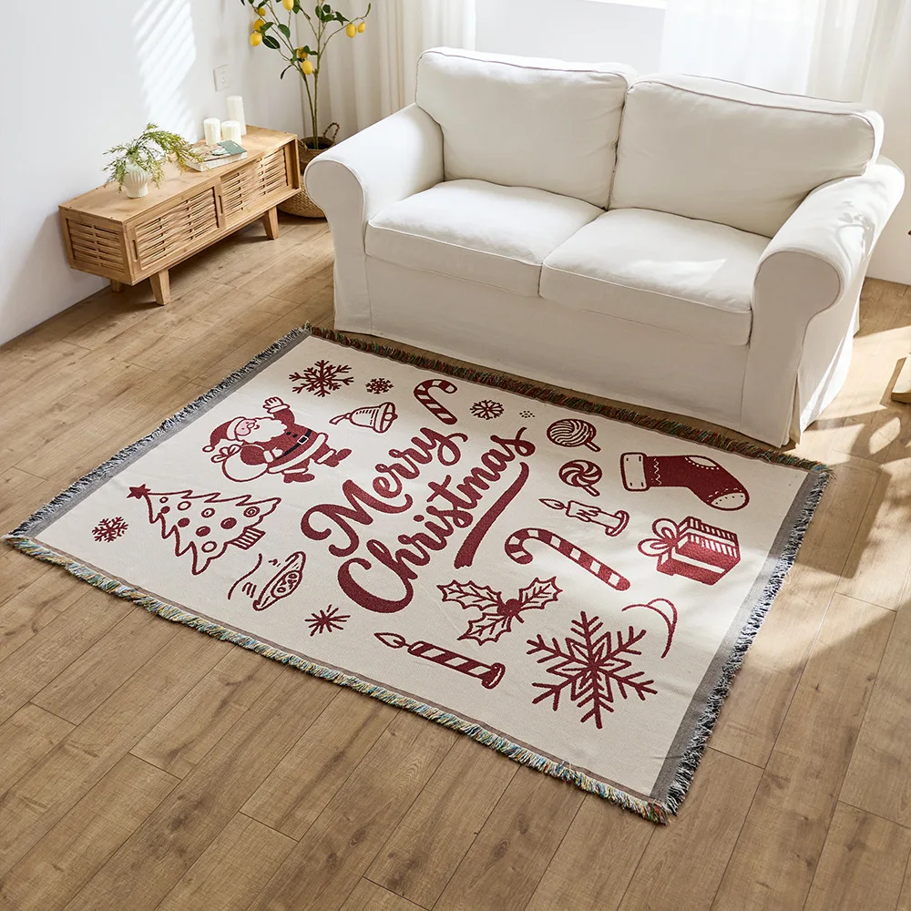 YFY decorative thread blanket office nap blanket living room sofa towel cover cloth outdoor camping blanket floor mat