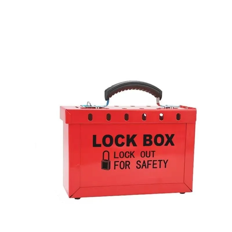 Luokelock Red Group Loto 13 Locks Safety Steel Lockout Tagout Box for master Padlock