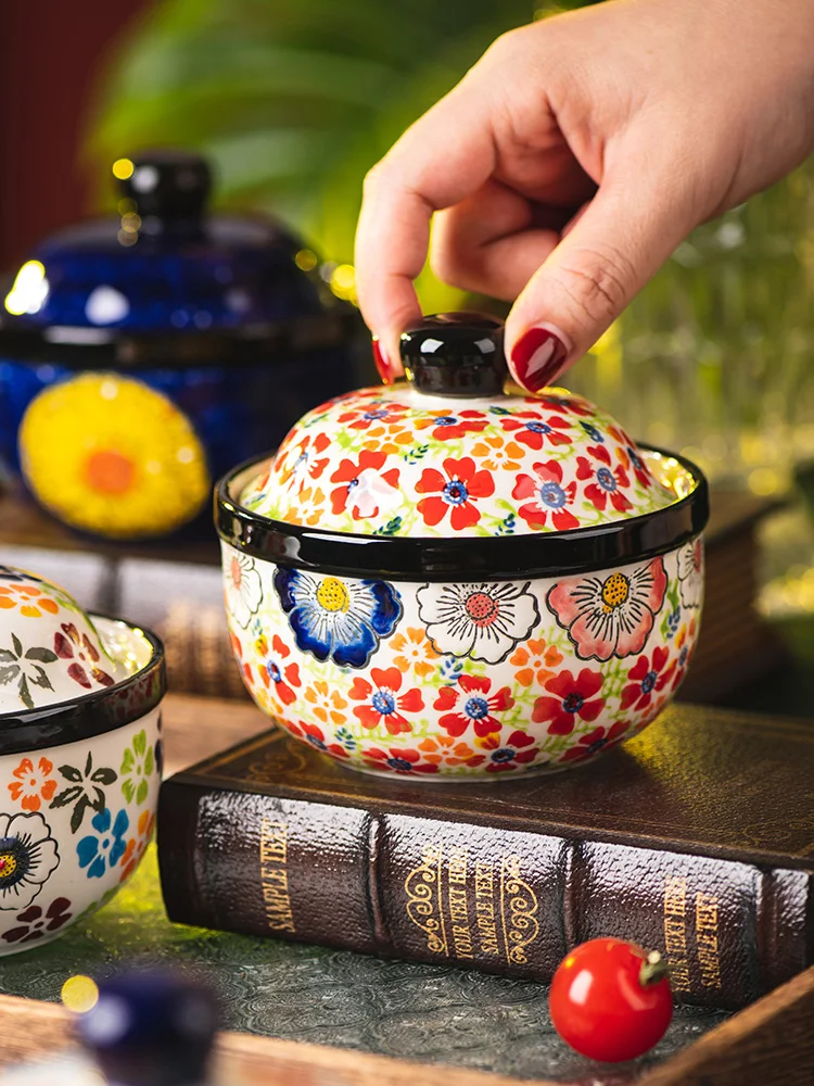 

Миска Ele Cerc: Высокая эстетика, миска с крышкой, разделение на сухую и влажную зоны, суповая миска, скандинавский стиль, посуда для дома