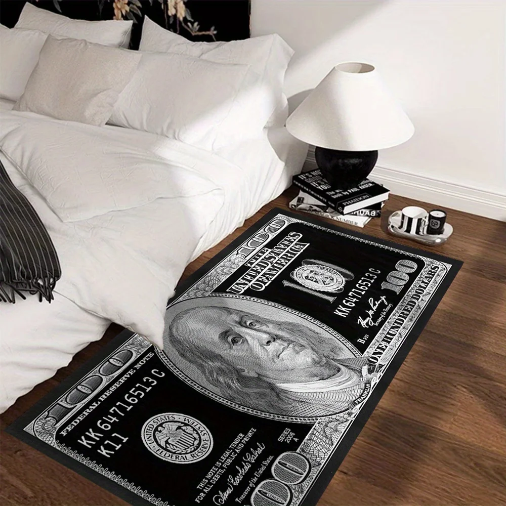 VIKAMA A Black And Grey Patterned Long Strip Carpet For The Entrance Corridor a Halloween And Thanksgiving Rug For Home Decor