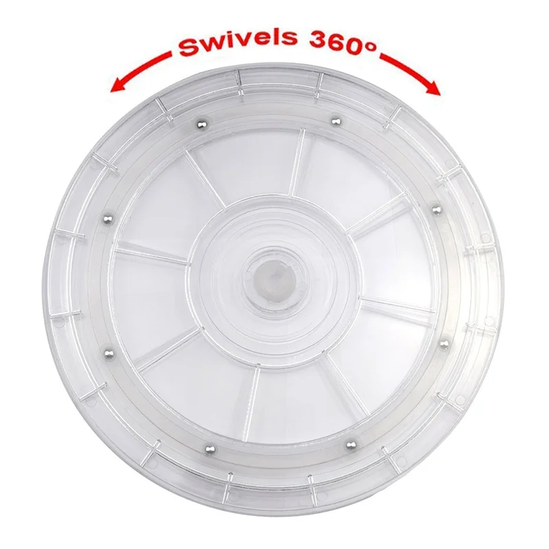 23CM Plastic manual turntable transparent acrylic turntable TV furniture rotating  base accessories