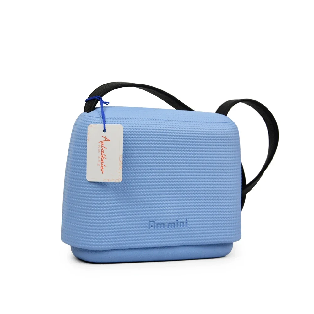 AMbag Obag O bag Style O Pocket Waterproof Mini Candy Color with Leather Belt Strap Women Silica Gel Flap Handbag