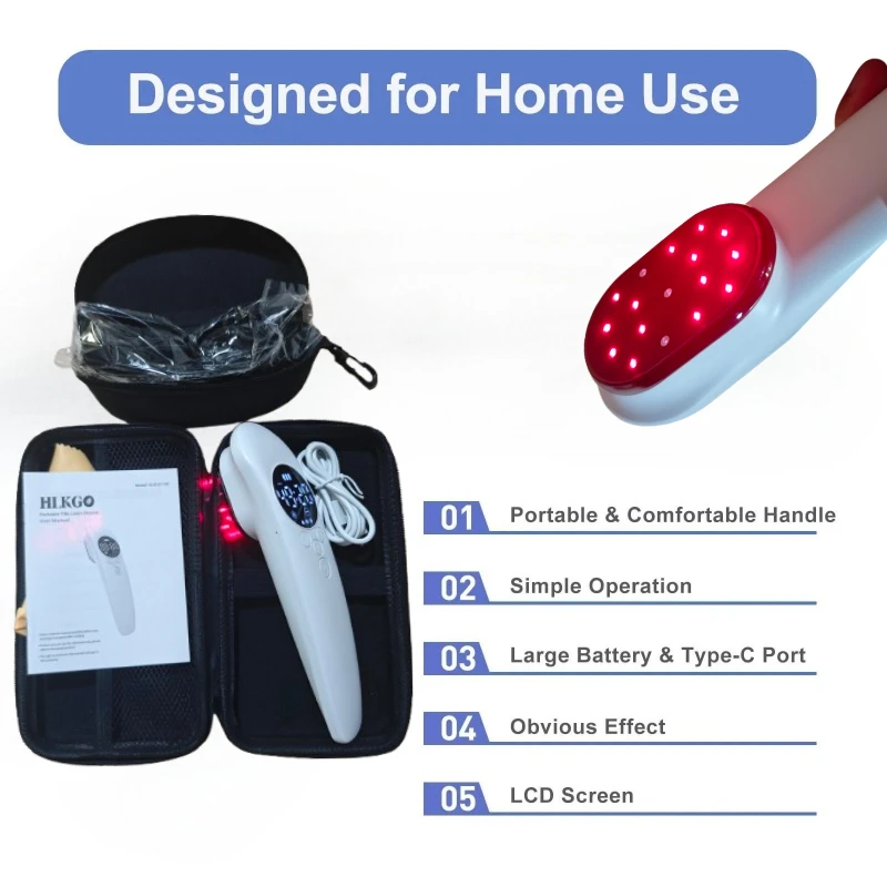 

Ручное устройство для терапии красным светом, лазерное облегчение боли, восстановление мышц, защита от воспалений и массажер для тела