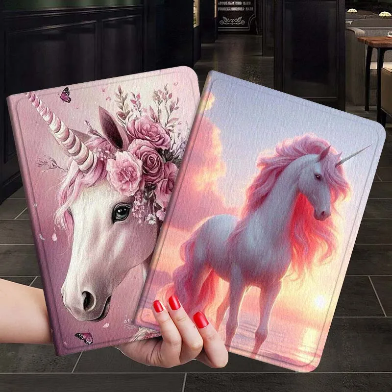 

Art Pink Horse Popular For Xiaoxin Lenovo Tab P12 Extreme Legion Y900 Idea Pro GT 12.1 2025 Foldable Tablet Case Gift