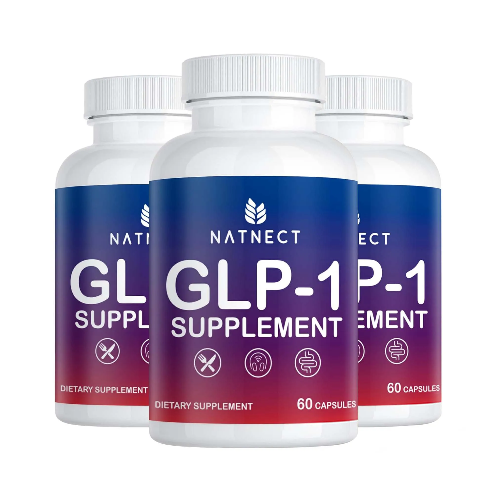 GLP-1 Supplement for Women & Men - Weight Management, Gut Health & Metabolism Support - Promotes Burning, Non-GMO