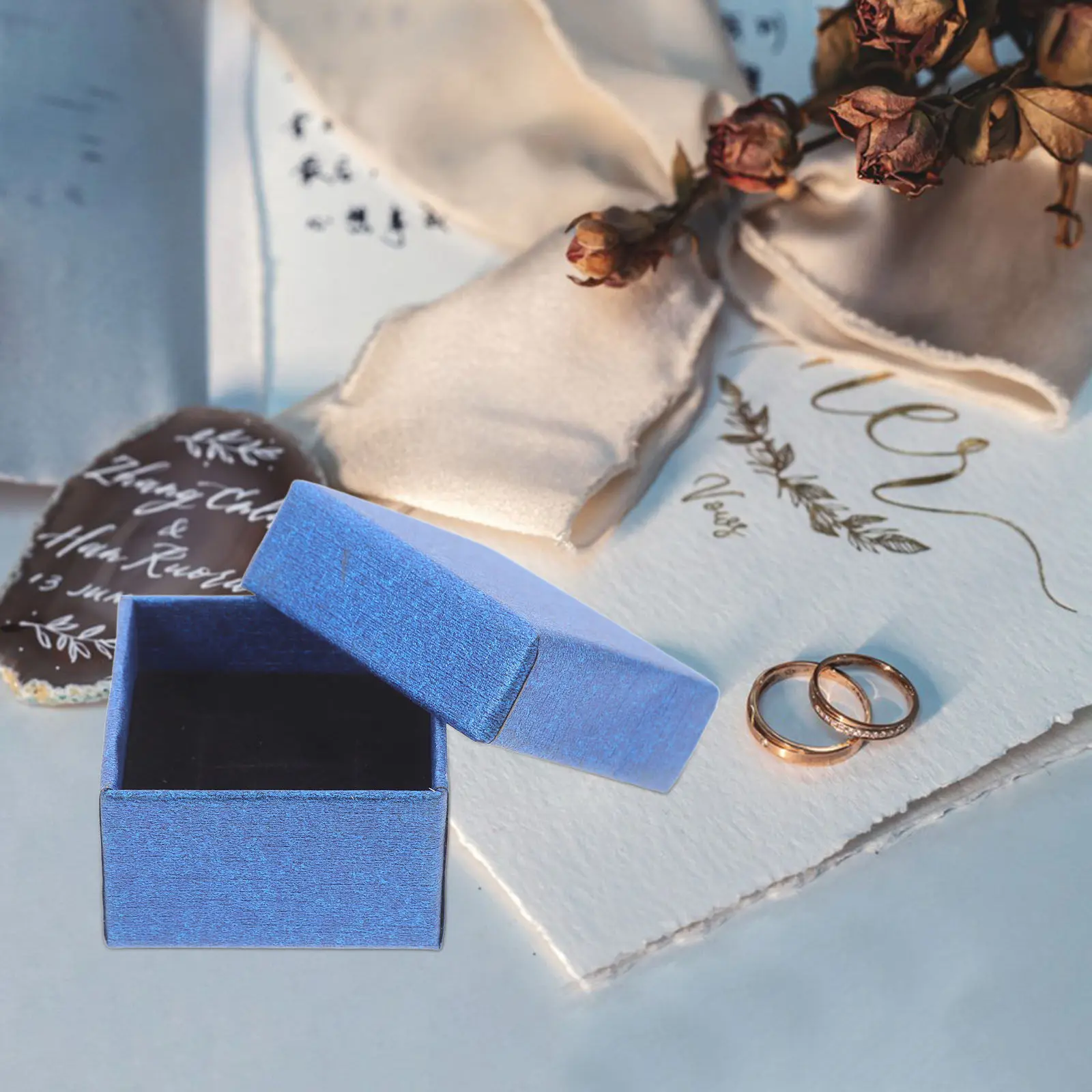 

10Pcs Exquisite Compact Jewelry Box for Rings Necklaces Earrings Bracelets Travel Business Trip Sponge Lined Protective Storage