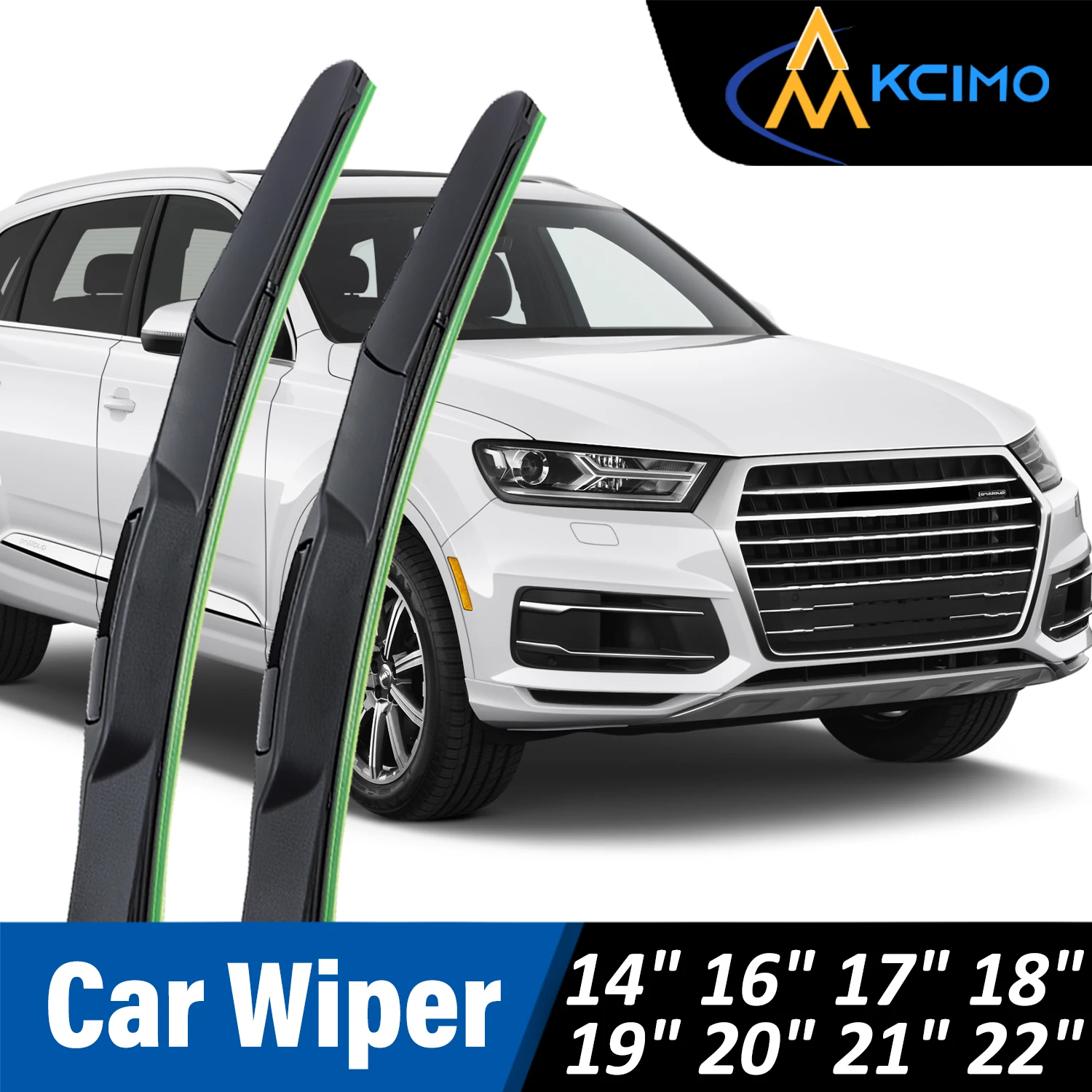 Universal U-type Car Wiper Soft Rubber Wiper HD Quiet Durable Front Windscreen Automotive Wiper 14