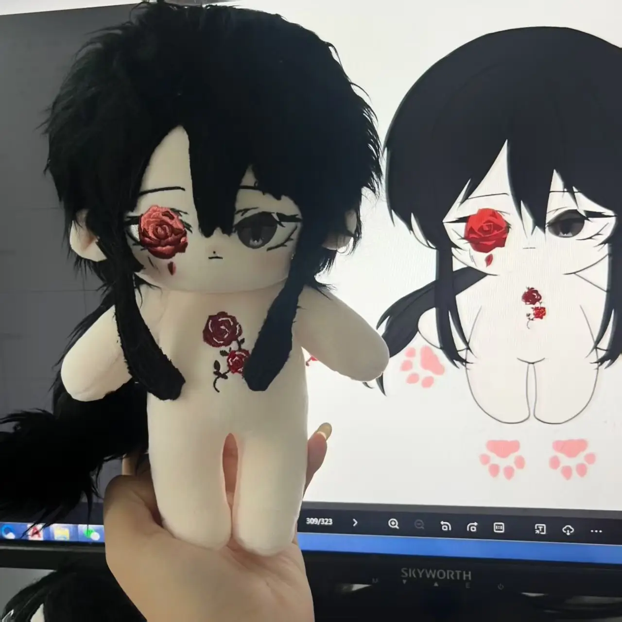 

20 см аниме Embrace You Till The End of The Game Bai Liu аниме фигурки косплей платье хлопковая кукла Kawaii рождественские подарки