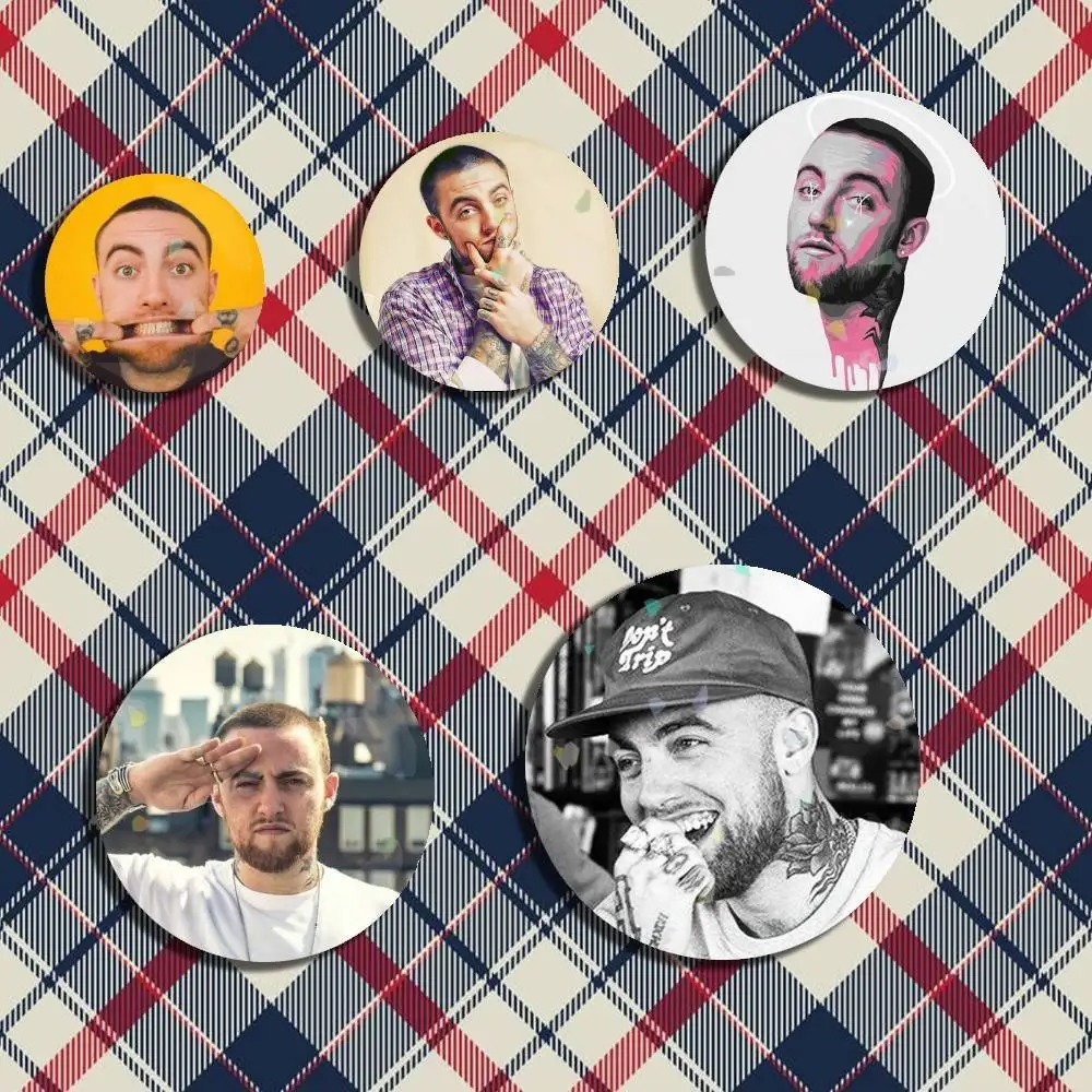 

Mac Miller Self Care Icon Badge Handmade Tinplate Brooch for Backpack Clothes Chest Ornament Gifts