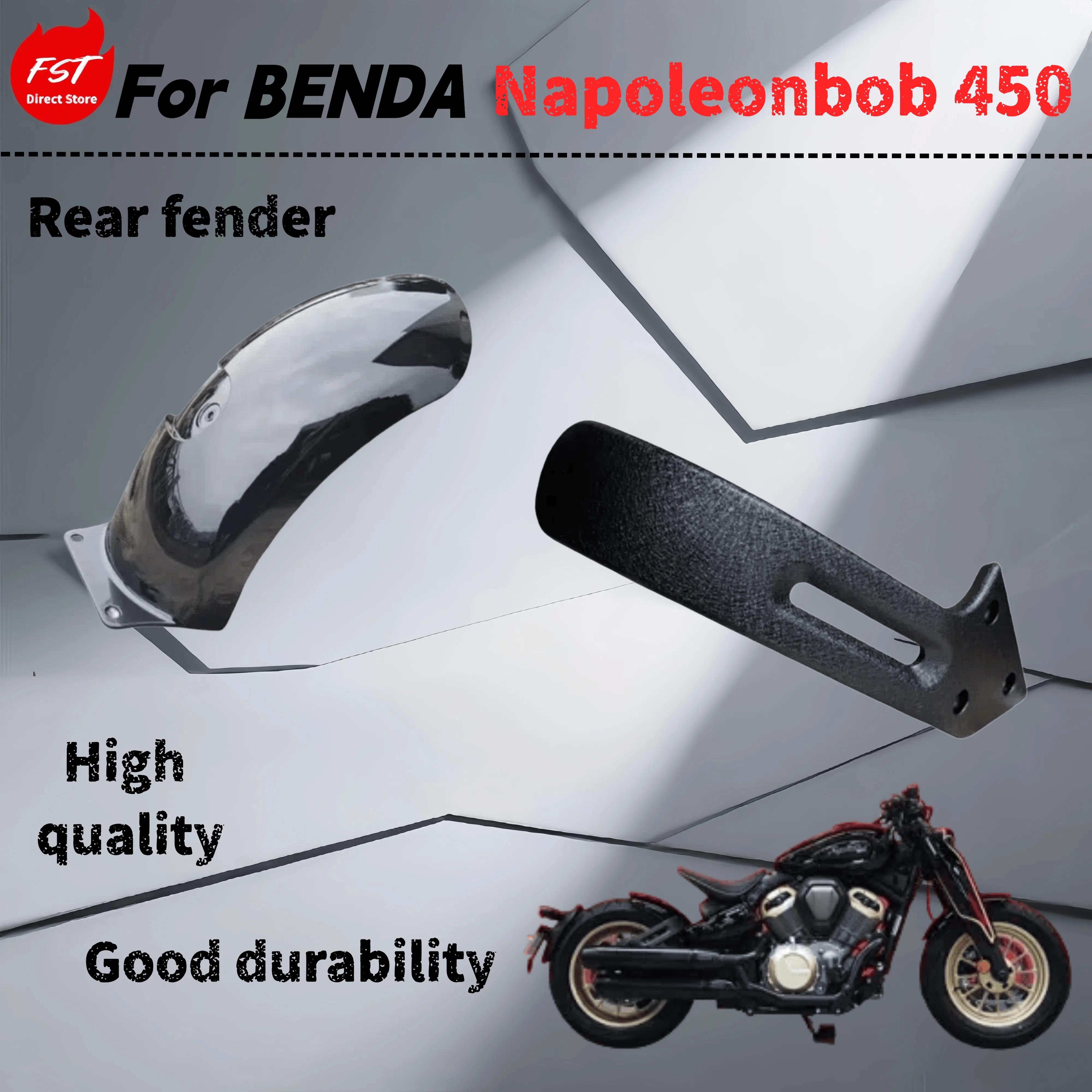 

For Benda Napoleonbob 450 genuine accessories rear wheel mud guard parts rear wheel cover mud plate finished plastic shell