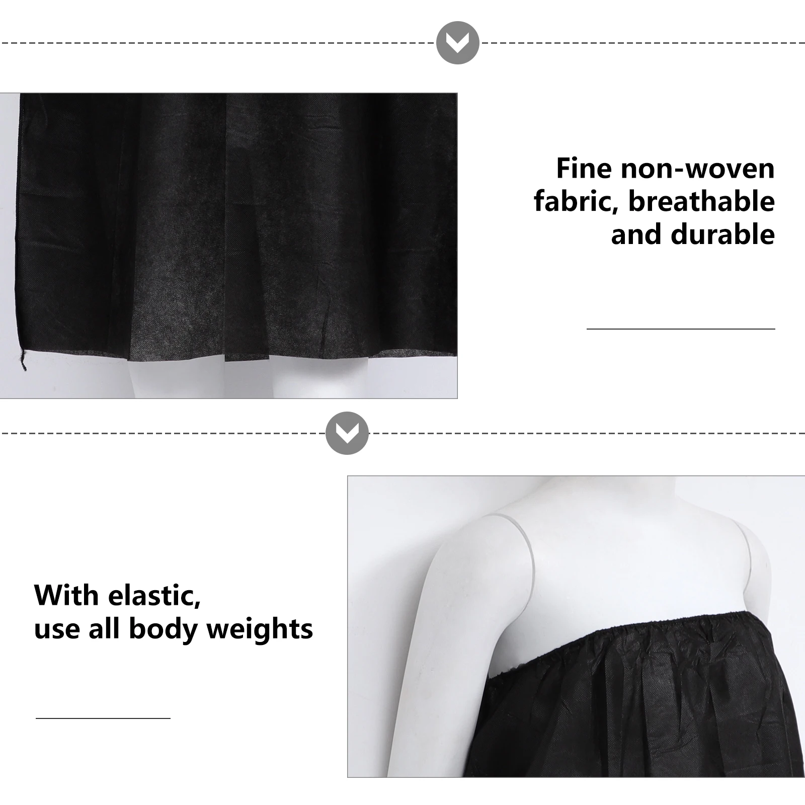 

10pcs Dress Non-woven Skirts Women Salon Wearable Bath Towel Towel Wearable Bathing Hygiene Women Bath Skirt Spa