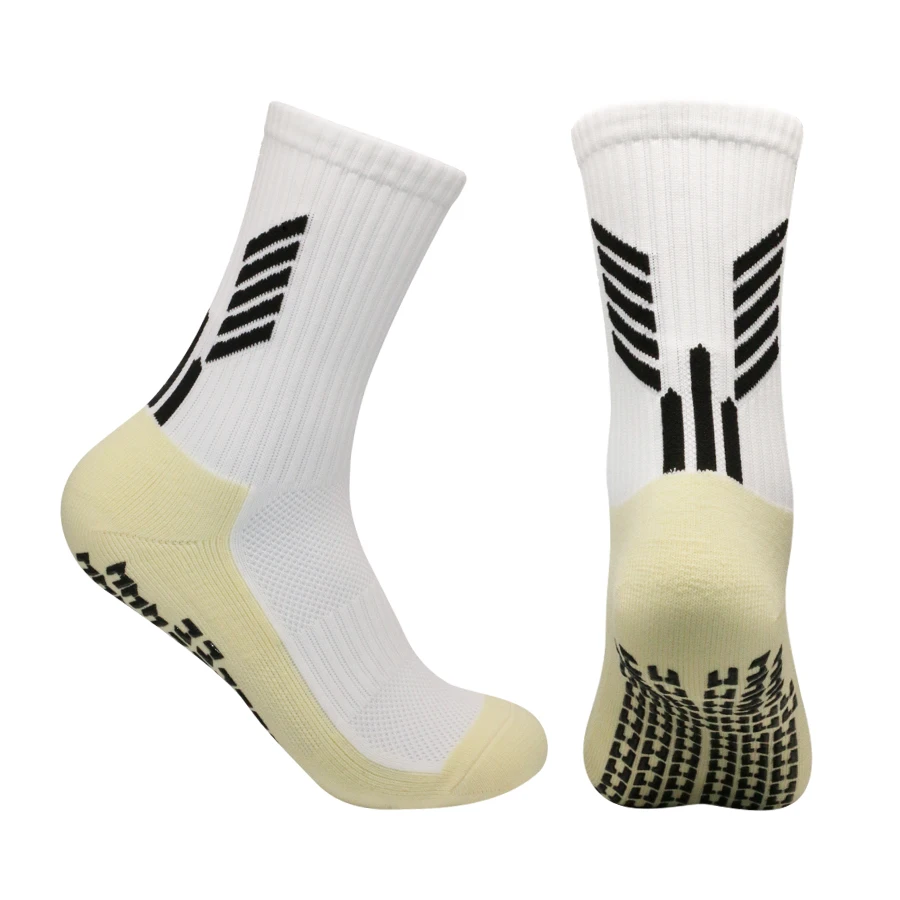 1 Pair New Men Women Non-slip Silicone Sweat Absorbent Breathable Sports Football Yoga Socks Outdoor Fitness Sports Socks